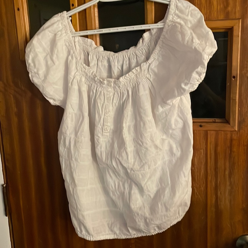 Size XL Faded Glory white off shoulder top